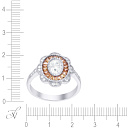 Кольцо из серебра с фианитом