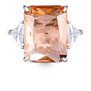 Кольцо из серебра с фианитом