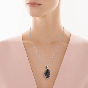 Подвеска из золота с топазом