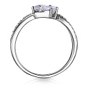 Кольцо из серебра с фианитом