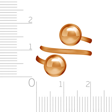 Кольцо из красного золота