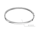 Браслет жесткий из серебра