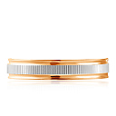 Кольцо обручальное с алмазной гранью