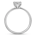 Кольцо из белого золота с бриллиантом