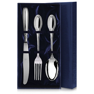 Набор серебряных столовых приборов Император 3 предмета