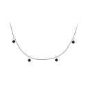 Колье из белого золота с сапфирами