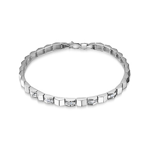 Браслет из белого золота с бриллиантом