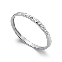 Кольцо обручальное из белого золота