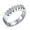 Кольцо из белого золота с бриллиантами