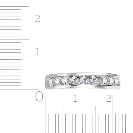 Кольцо из белого золота с бриллиантами