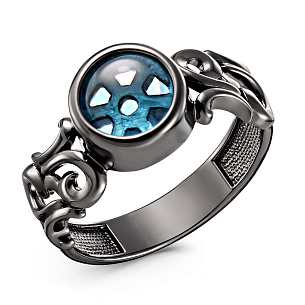 Кольцо из серебра с ситал