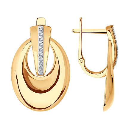 Серьги с английским замком Д-