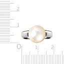 Кольцо из белого золота с жемчугом