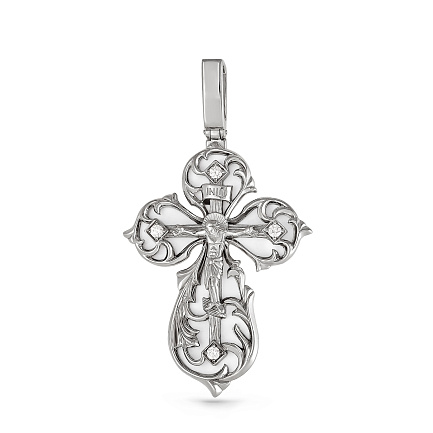 Подвеска из серебра с фианитами