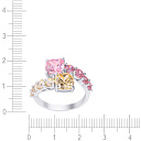 Кольцо из серебра с фианитом