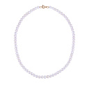 Бусы из красного золота с жемчугом