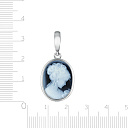 Подвеска из серебра с агатом