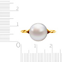 Кольцо из желтого золота с жемчугом