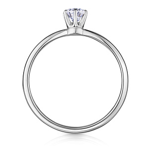 Кольцо из белого золота