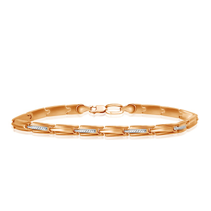 Браслет декоративный из красного золота