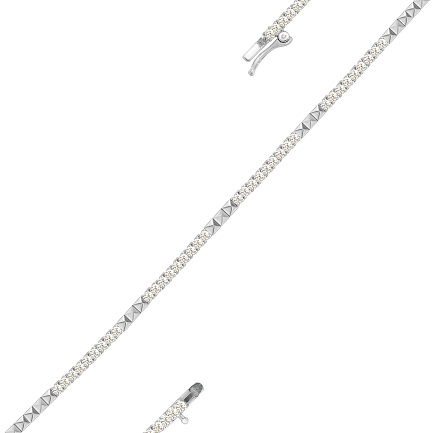 Браслет из белого золота с бриллиантами