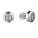 Пусеты из белого золота