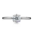 Кольцо из белого золота с бриллиантами