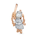 Подвеска из красного золота