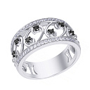 Кольцо из белого золота с бриллиантами