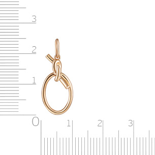 Подвеска из красного золота