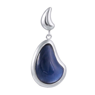 Подвеска из серебра с стеклом