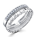 Кольцо из белого золота с бриллиантами