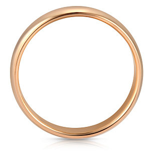 Кольцо обручальное гладкое из золота