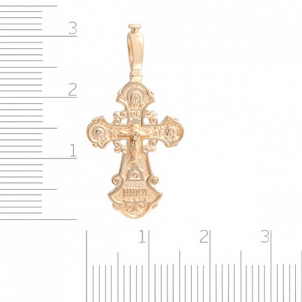 Крест из красного золота