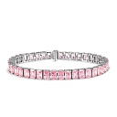 Браслет декоративный из серебра с фианитом