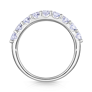 Кольцо из белого золота с бриллиантами