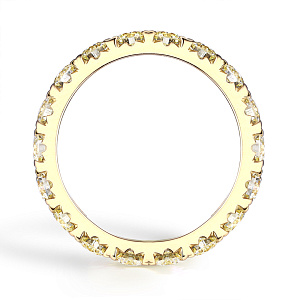 Кольцо из желтого золота с бриллиантами