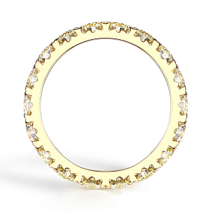 Кольцо из желтого золота с бриллиантами