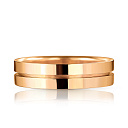 Кольцо обручальное из красного золота