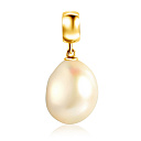 Подвеска из желтого золота с жемчугом
