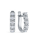 Серьги из белого золота с бриллиантами