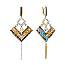 Серьги с английским замком из серебра