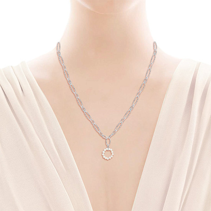 Колье из серебра с жемчугом