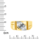 Кольцо из желтого золота с фианитом