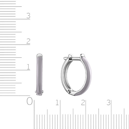 Серьги с английским замком из серебра с аметистом