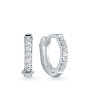 Серьги из белого золота с бриллиантами