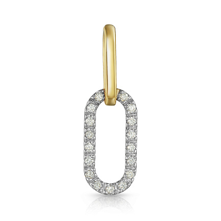 Подвеска из желтого золота с бриллиантами