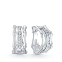 Серьги из белого золота с бриллиантами