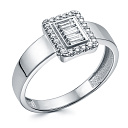 Кольцо из белого золота с бриллиантами