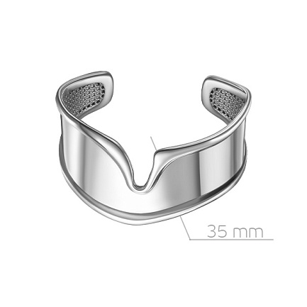 Браслет декоративный из серебра